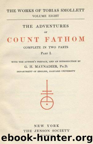 The Adventures of Ferdinand Count Fathom — Complete by Smollett T. (Tobias)