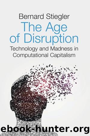 The Age of Disruption: Technology and Madness in Computational Capitalism by Bernard Stiegler