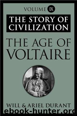 The Age of Voltaire by Durant Will & Durant Ariel