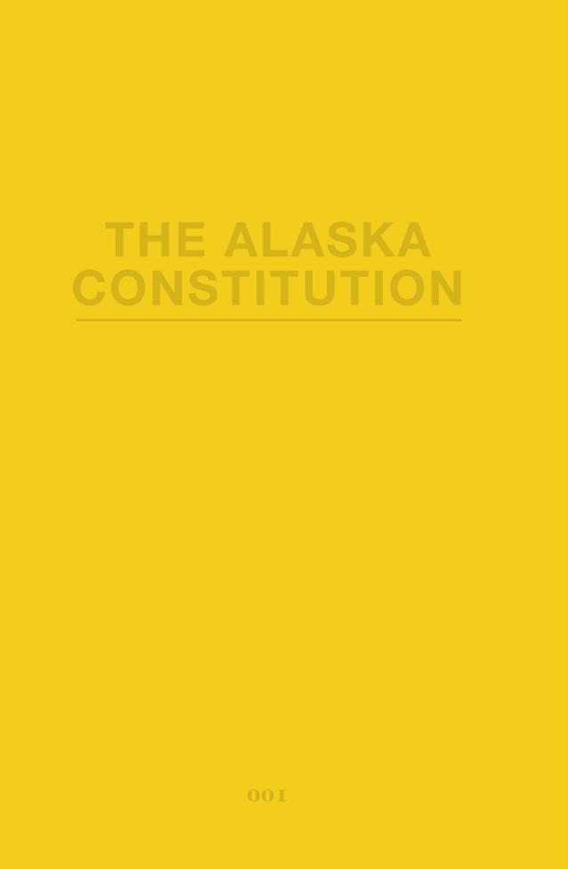 The Alaska Constitution by State of Alaska