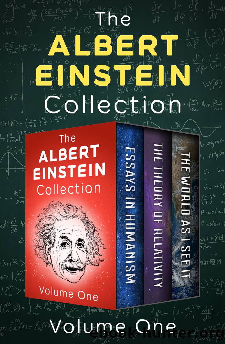 The Albert Einstein Collection Volume One by Albert Einstein