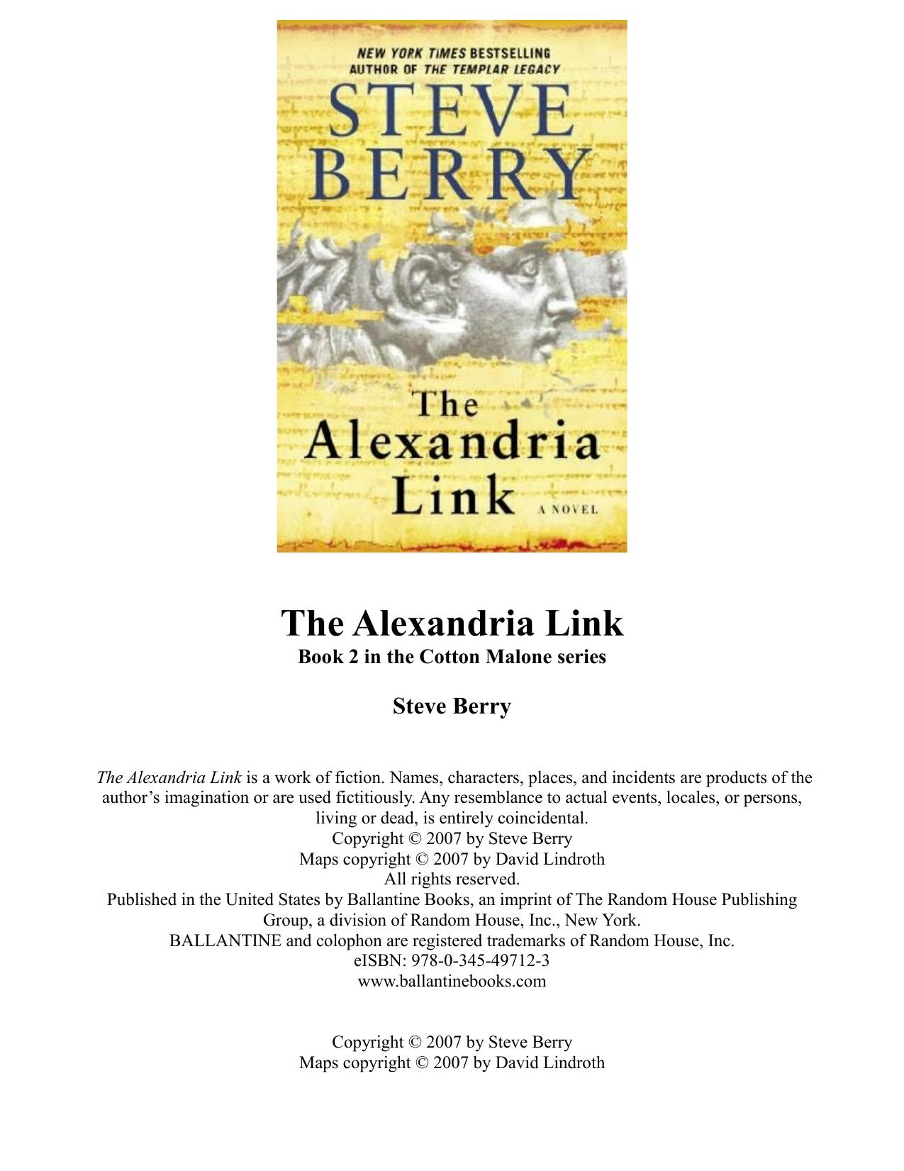 The Alexandria Link by Steve Berry