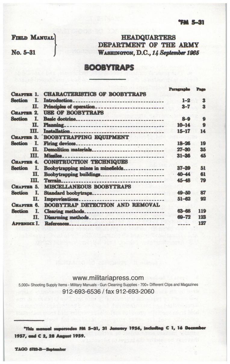 The Anarchist Black Book of Booby Traps by Unknown