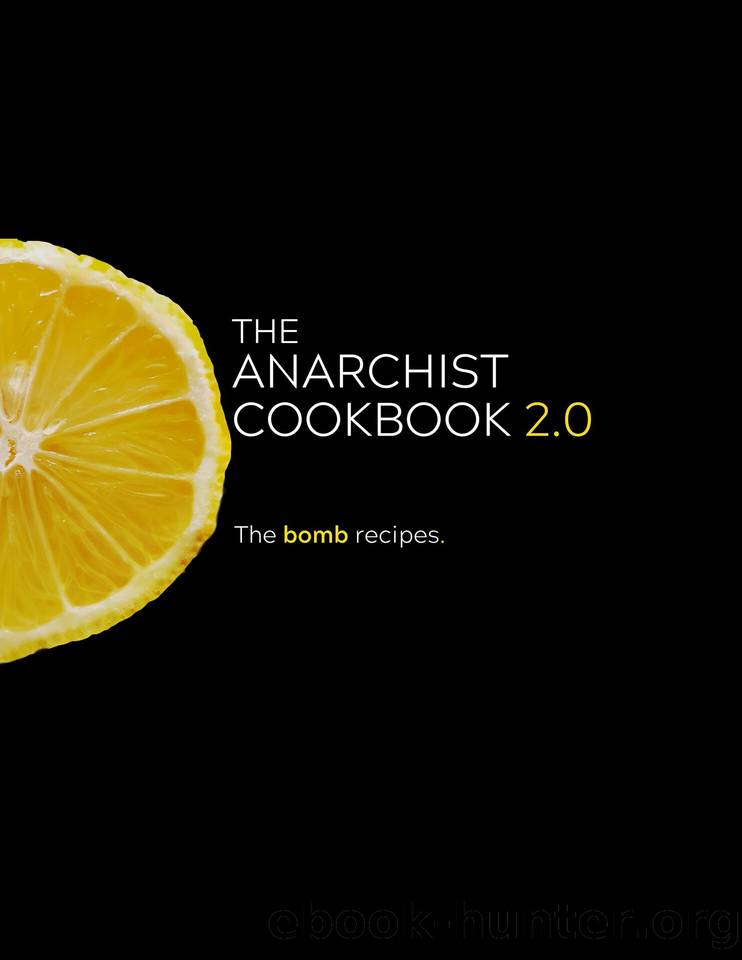 The Anarchist Cookbook 2.0: The Bomb Recipes by Freedom Many & Ashby Brittany & Lynne Nicki