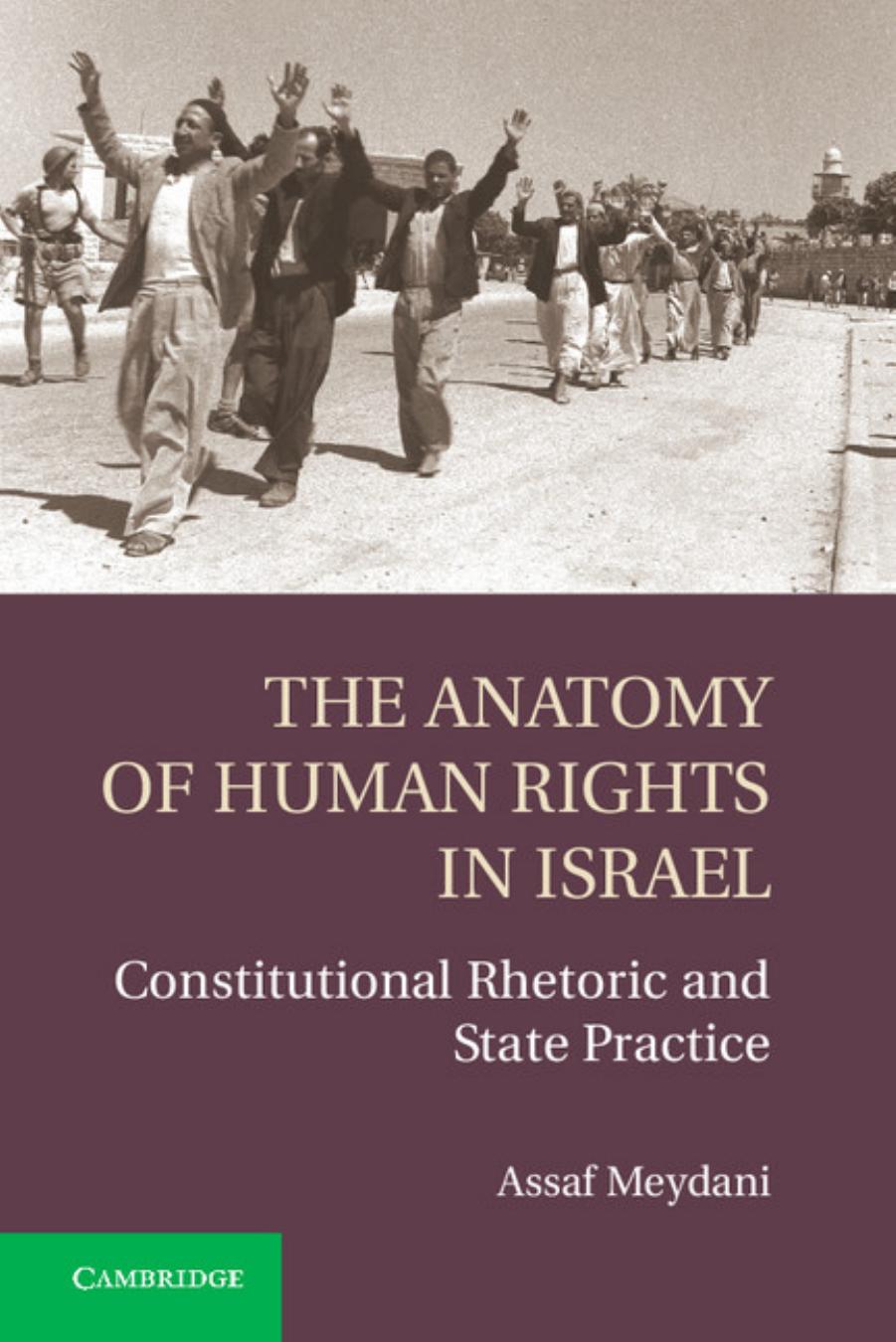 The Anatomy of Human Rights in Israel by Meydani Assaf