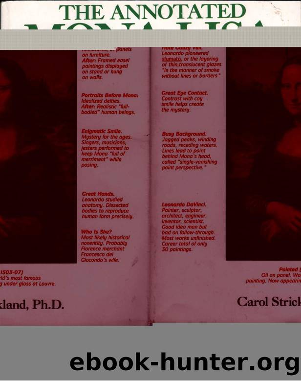 The Annotated Mona Lisa - A Crash Course in Art History from Prehistoric to Post-Modern by Carol Strickland Ph.D. and John Boswell