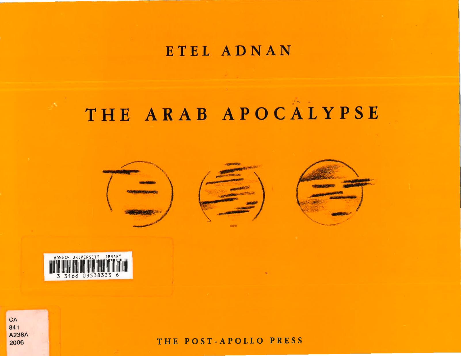 The Arab Apocalypse by Etel Adnan