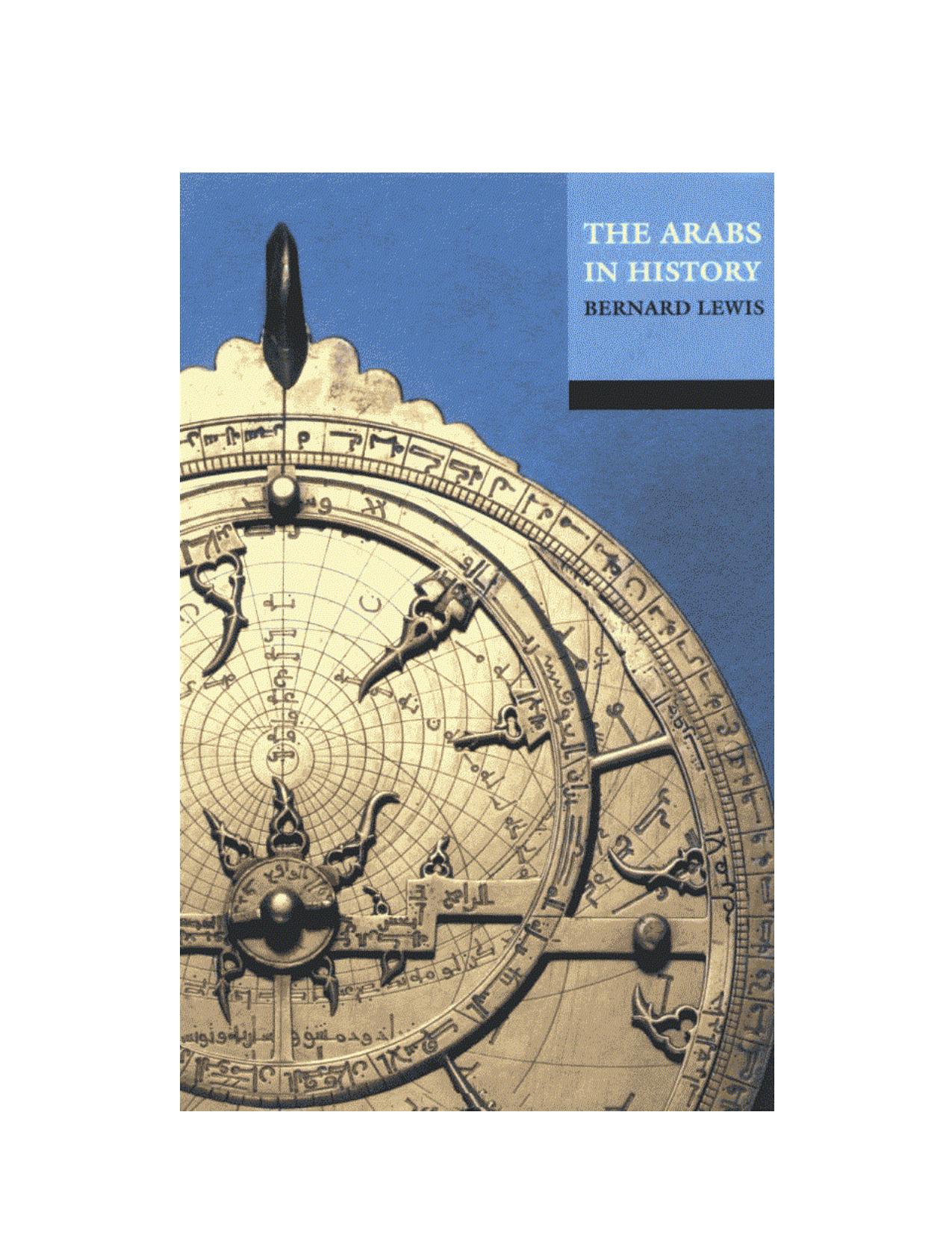 The Arabs in history by Bernard Lewis