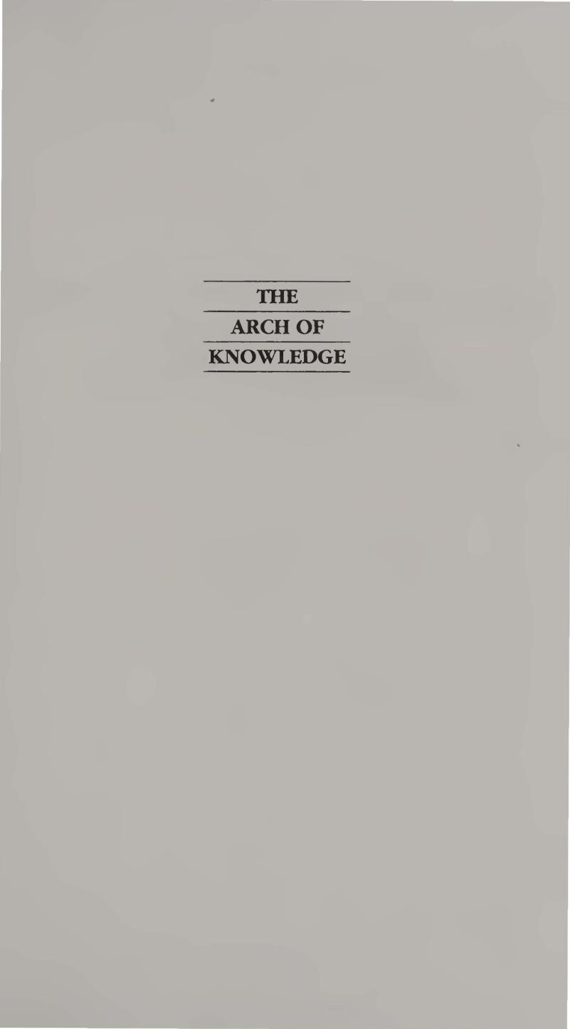 The Arch of Knowledge: An Introductory Study of the History of the Philosophy and Methodology of Science by David Oldroyd