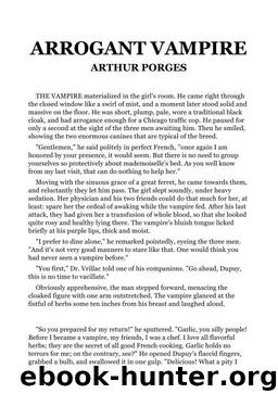 The Arrogant Vampire by Arthur Porges