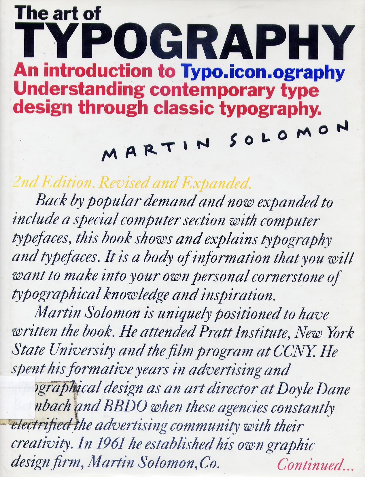 The Art Of Typography by An Introduction To Typo Icon Ography