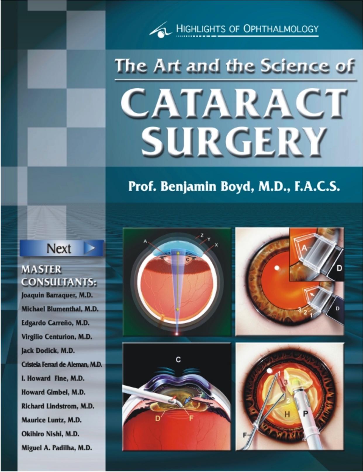 The Art and the Science of Cataract Surgery by Benjamin F. Boyd