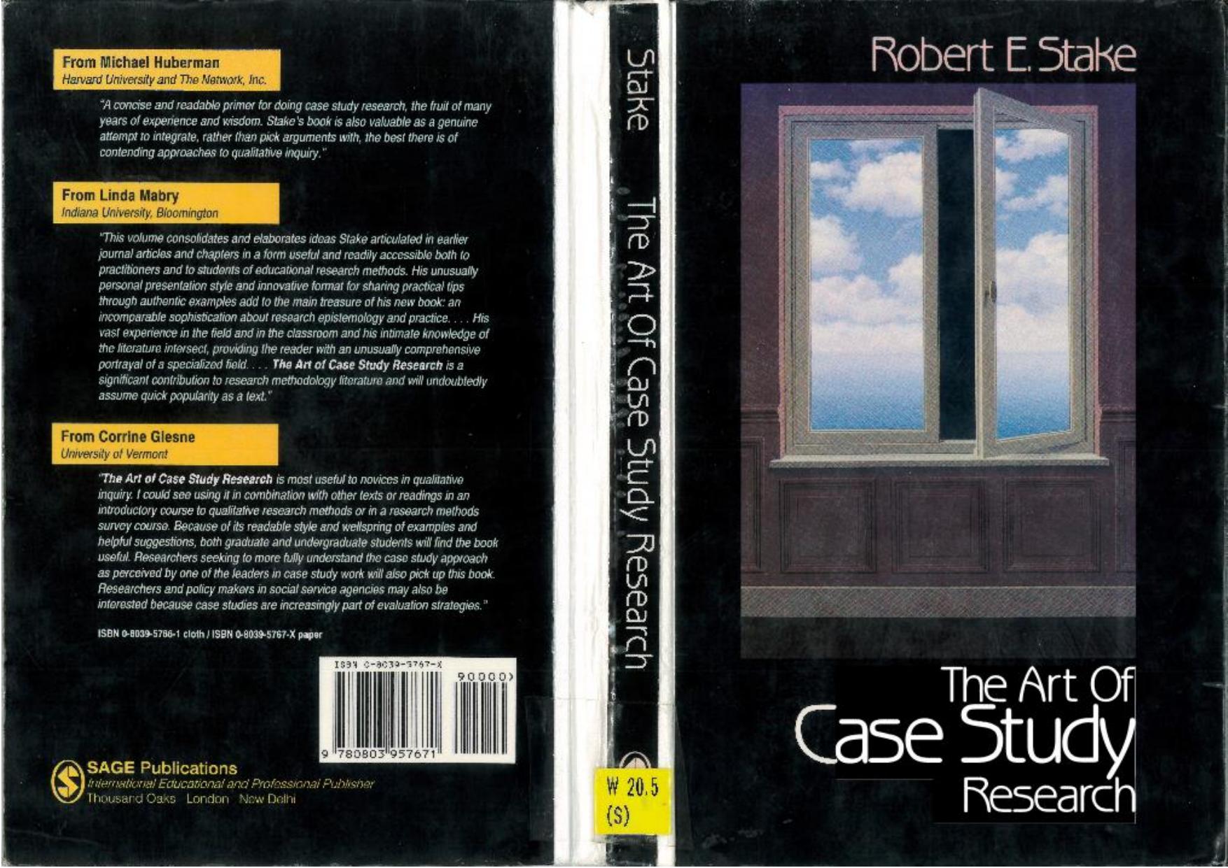 The Art of Case Study Research by Robert E. Stake