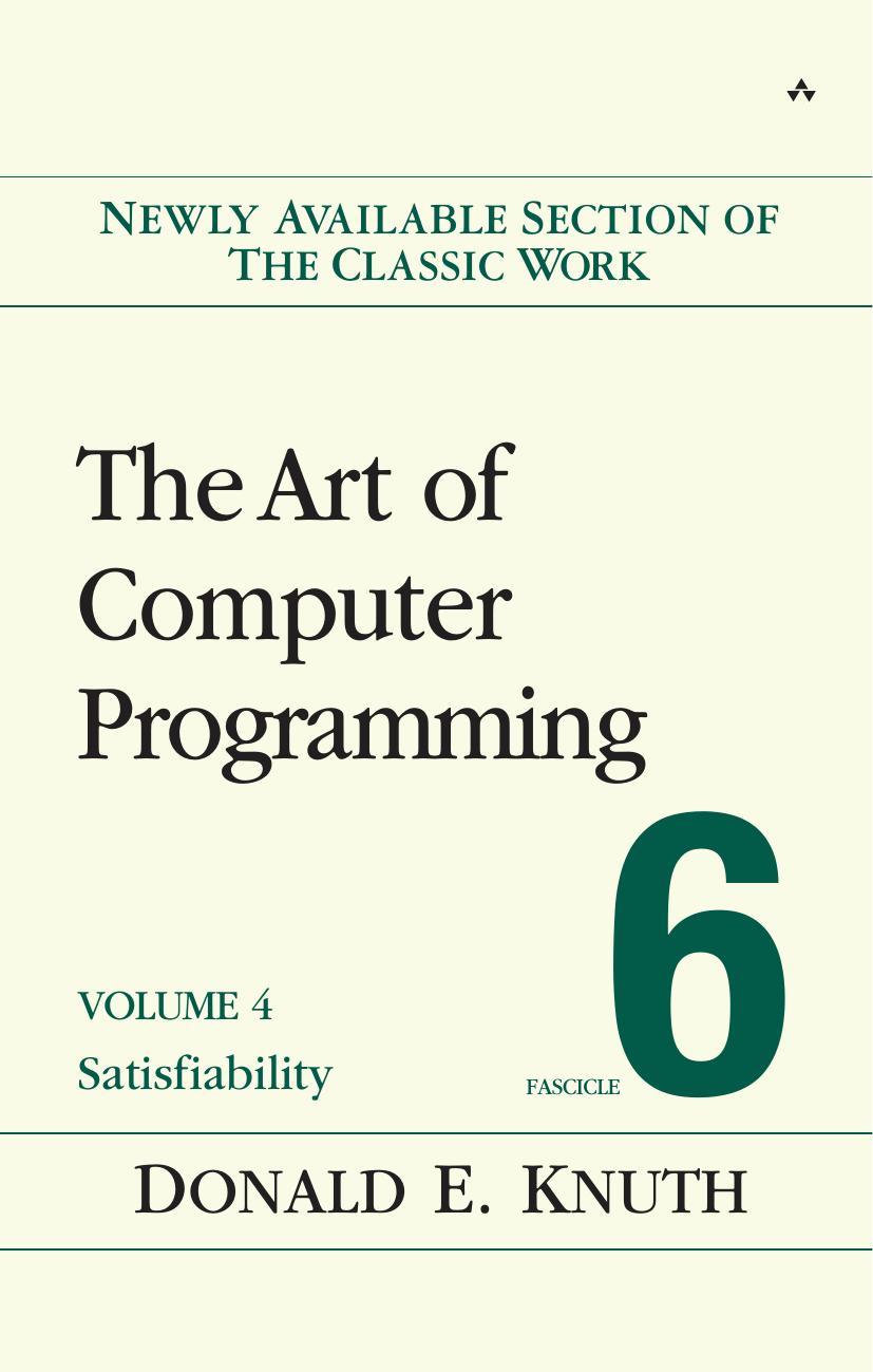 The Art of Computer Programming, Vol. 4 Fascicle 6 by Donald E. Knuth