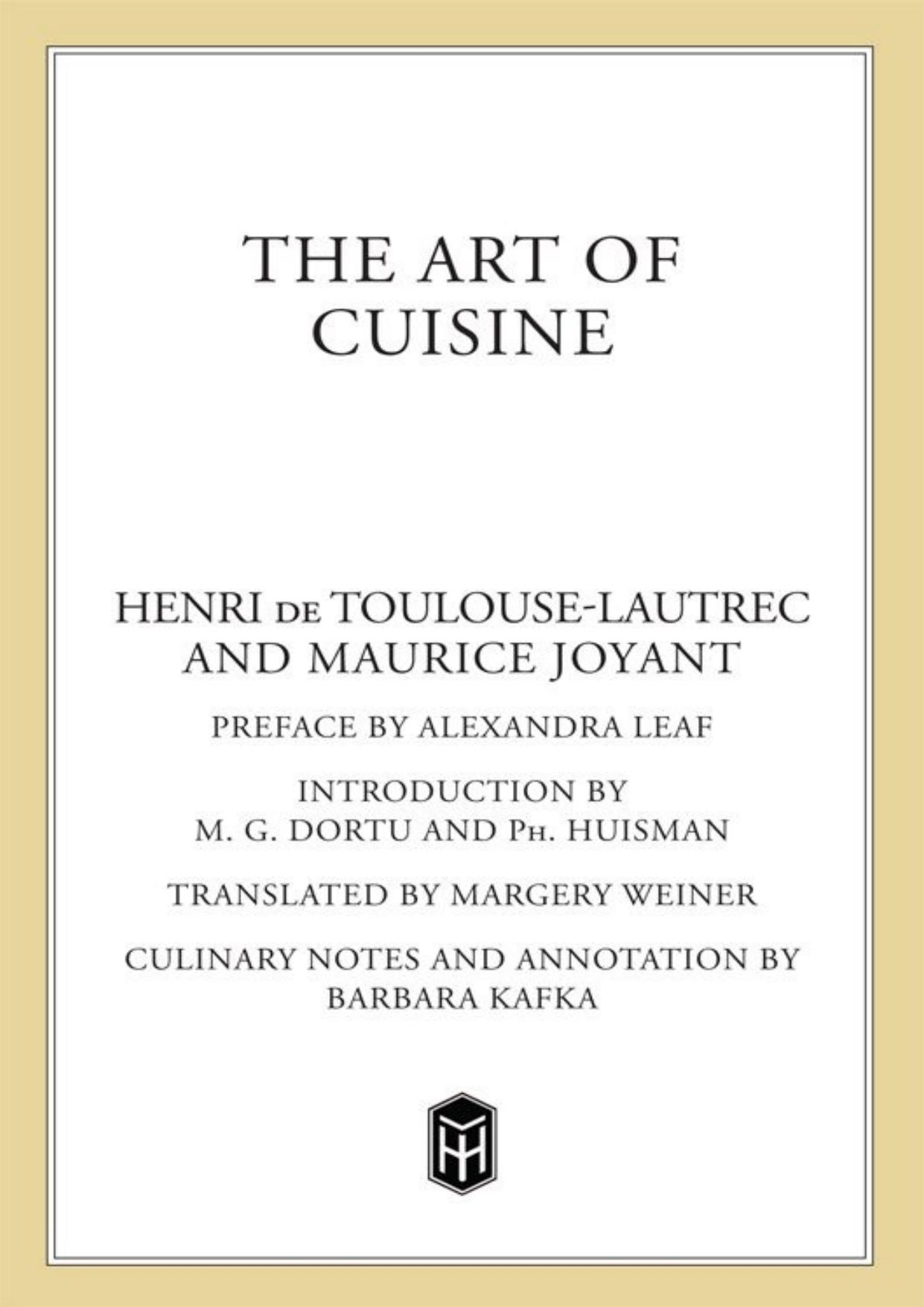 The Art of Cuisine by Maurice Joyant