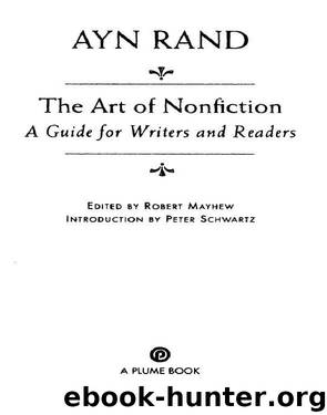 The Art of Nonfiction by Ayn Rand