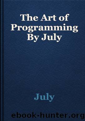 The Art of Programming By July by July