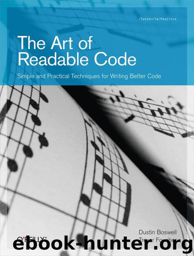 The Art of Readable Code by Dustin Boswell & Trevor Foucher