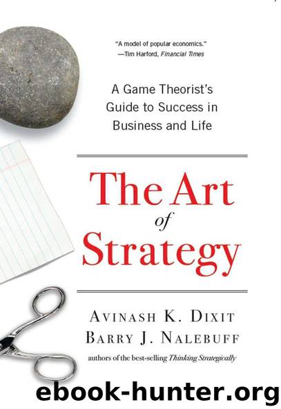 The Art of Strategy by Dixit Avinash K. & Nalebuff Barry J