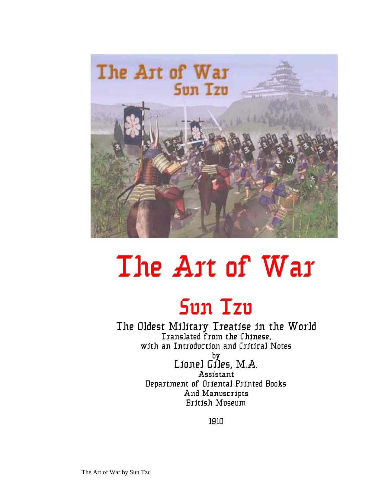 The Art of War by Sun Tzu