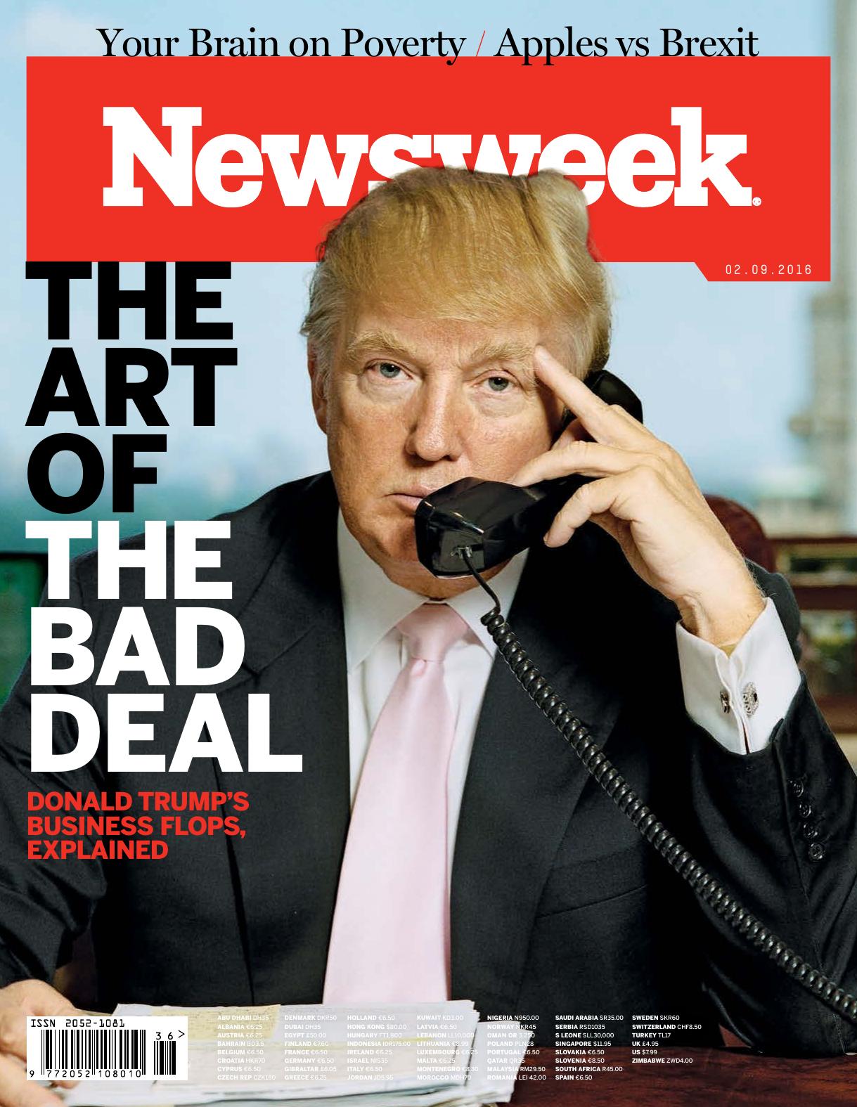 The Art of the Bad Deal; Donald Trump's Business Flops Explained by Newsweek Europe (2 Sep 2016)