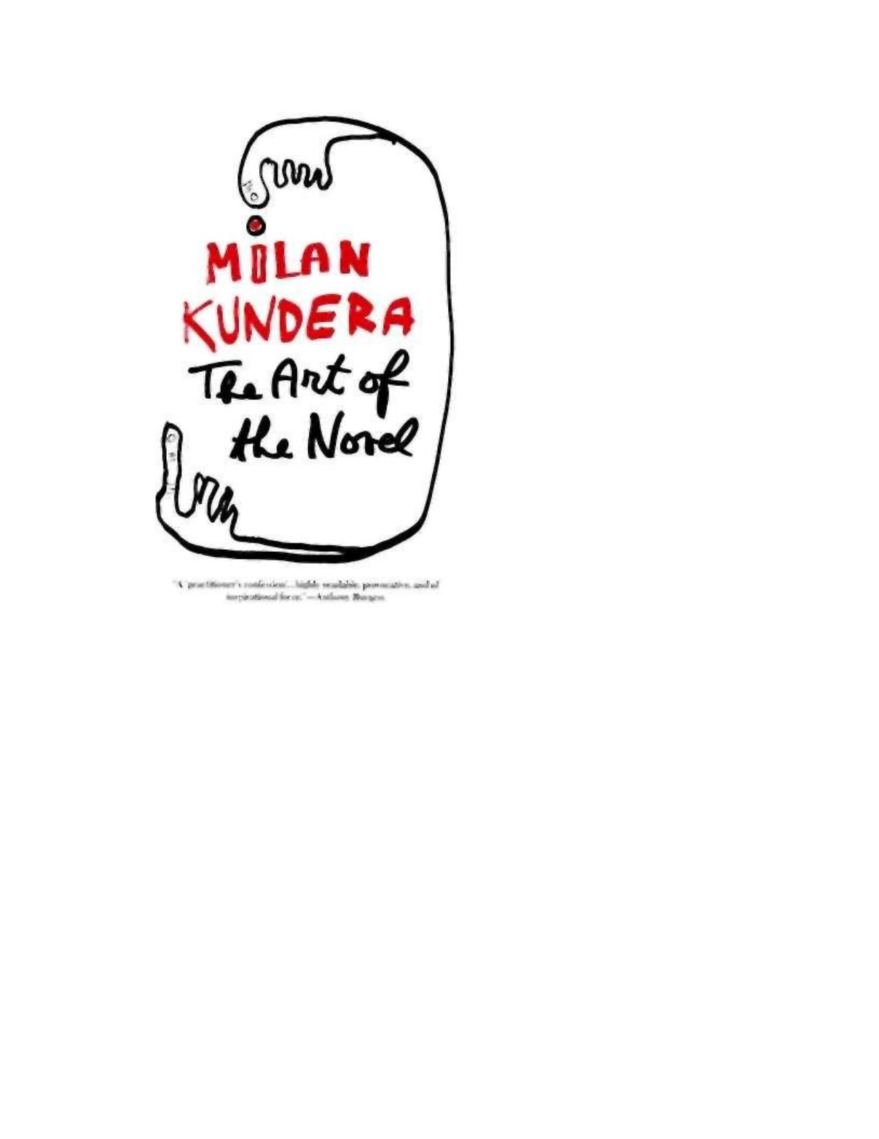 The Art of the Novel by Milan Kundera