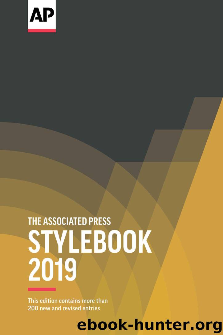 The Associated Press Stylebook 2019 by Press The Associated