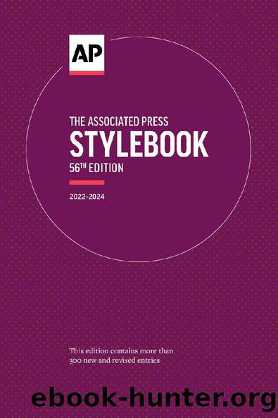 The Associated Press Stylebook: 2022-2024 by The Associated Press