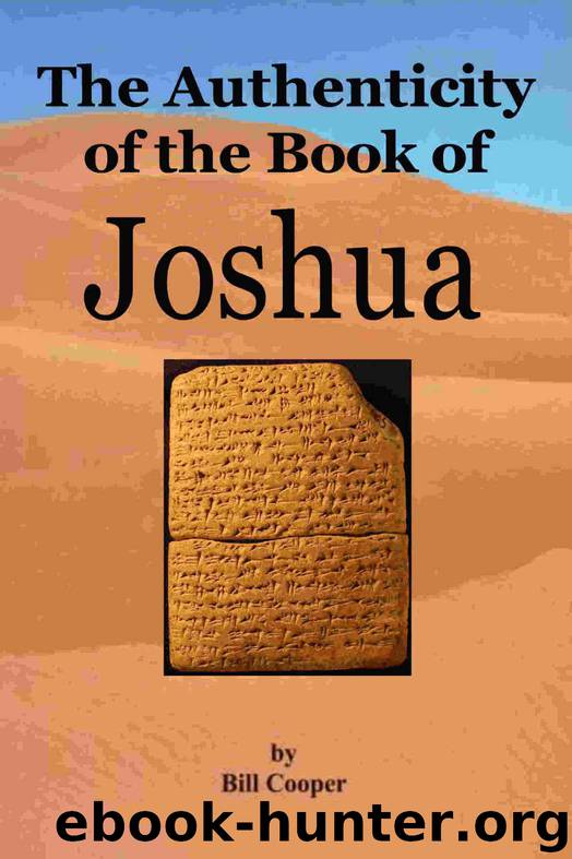 The Authenticity of the Book of Joshua by Bill Cooper