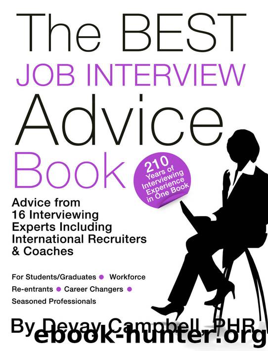 The BEST job Interview Advice Book by See Contributors in details about the book