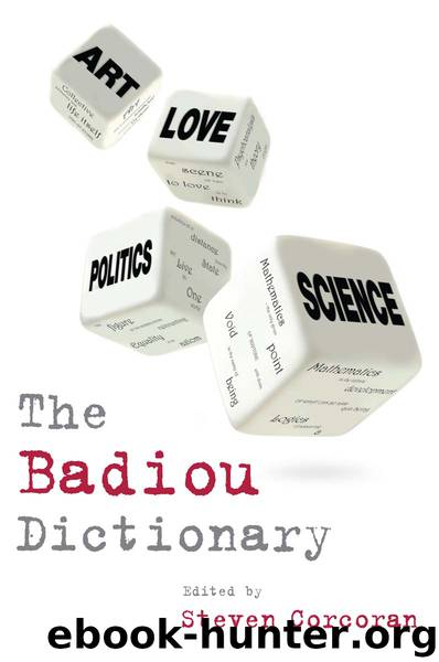 The Badiou Dictionary by Steven Corcoran