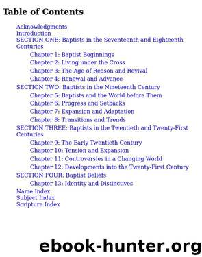 The Baptist Story by Anthony L. Chute & Dr. Nathan A. Finn & Michael A. G. Haykin