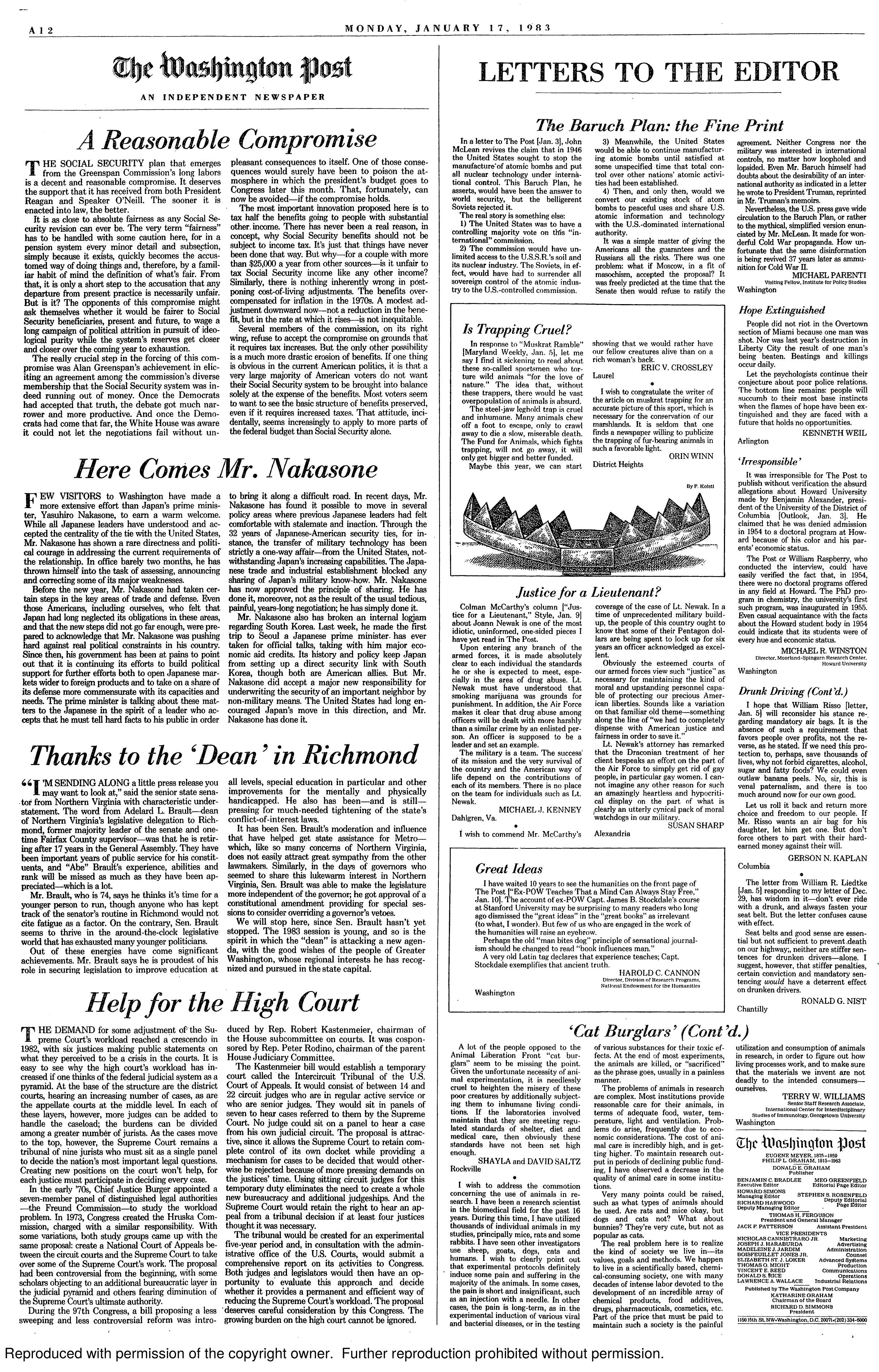 The Baruch Plan  the Fine Print by Unknown