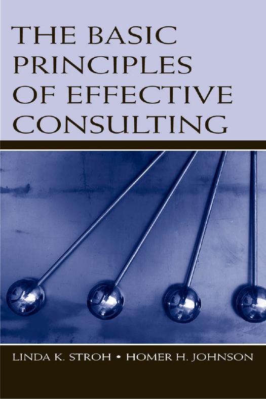 The Basic Principles of Effective Consulting by Unknown