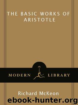 The Basic Works of Aristotle (Modern Library Classics) by Mckeon Richard