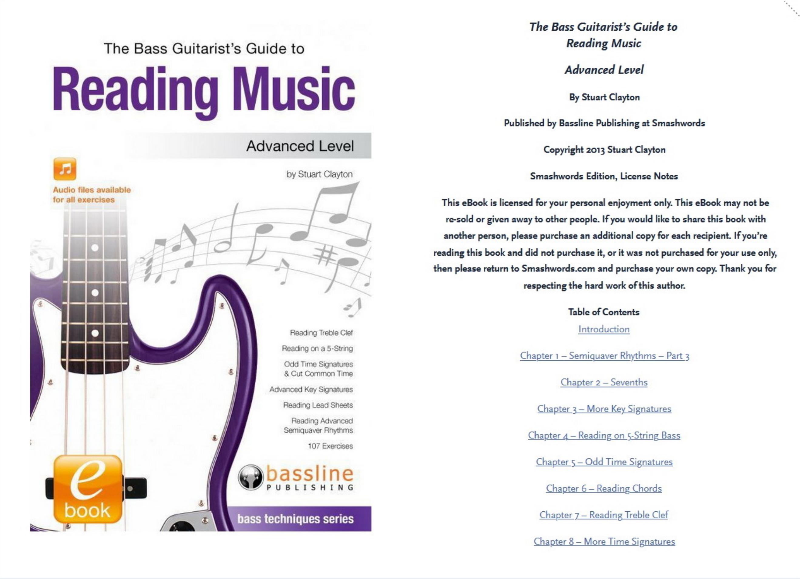 The Bass Guitarist's GuideÂ To Reading Music. Advanced Level. by Clayton Stuart
