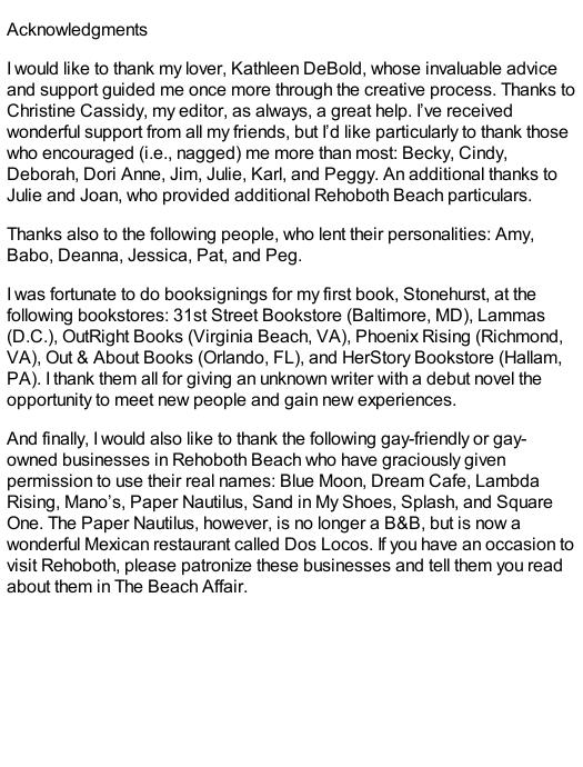 The Beach Affair: A Novel by Barbara Johnson