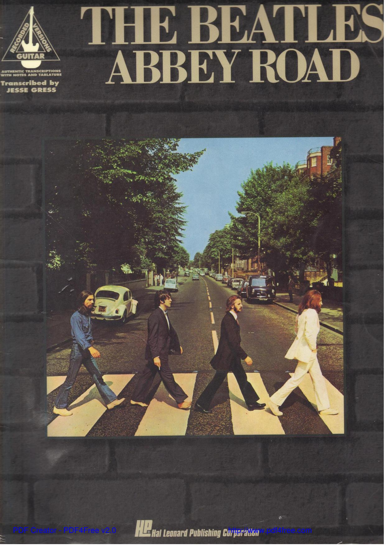 The Beatles - Abbey Road by Guitar Recorded Version