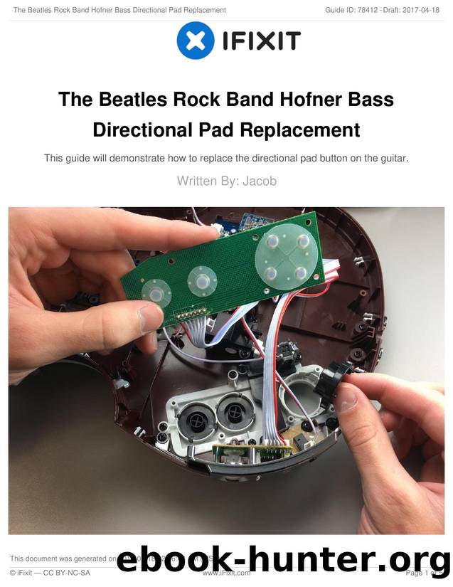 The Beatles Rock Band Hofner Bass Directional Pad Replacement by Unknown