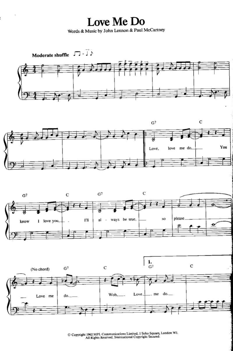 The Beatles by Love Me Do