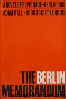 The Berlin Memorandum by Adam Hall
