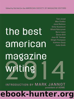 The Best American Magazine Writing 2014 by The American Society of Magazine Editors