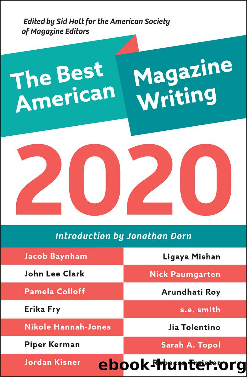 The Best American Magazine Writing 2020 by Sid Holt