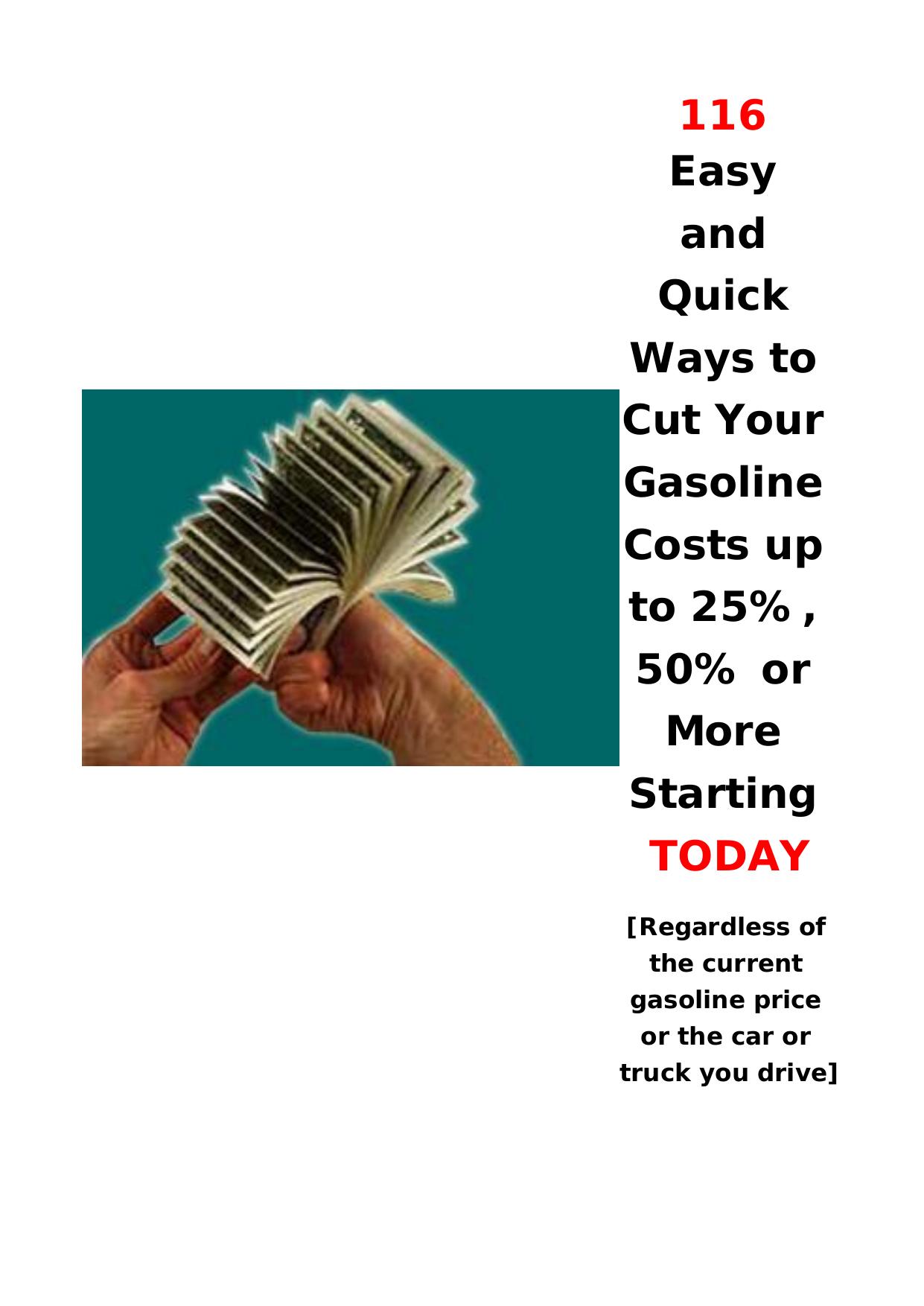 The Best Gasoline And Money Saving Product Available Anywhere.. by Best of Kuszter's Collection