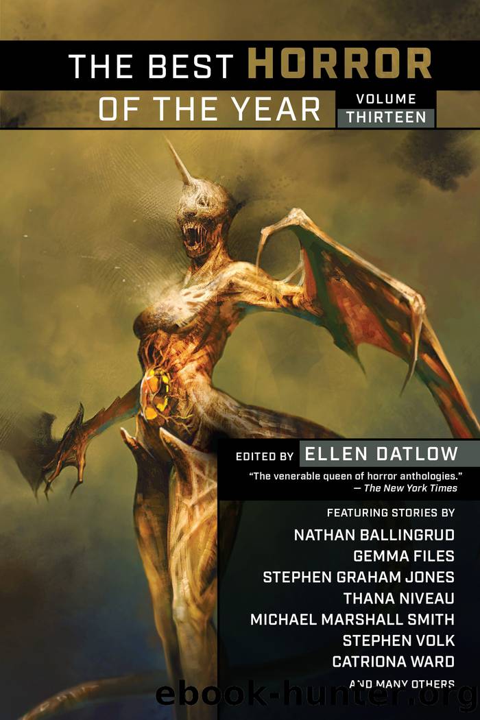 The Best Horror of the Year Volume 13 by Ellen Datlow