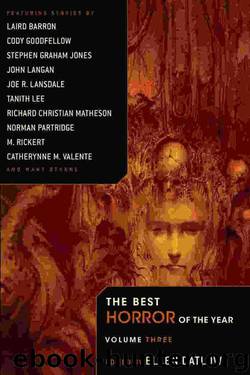 The Best Horror of the Year, Volume 3 by Ellen Datlow (ed.)