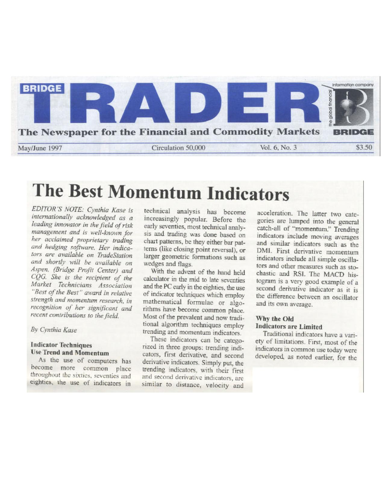 The Best Momentum Indicators.PDF by kaseco23