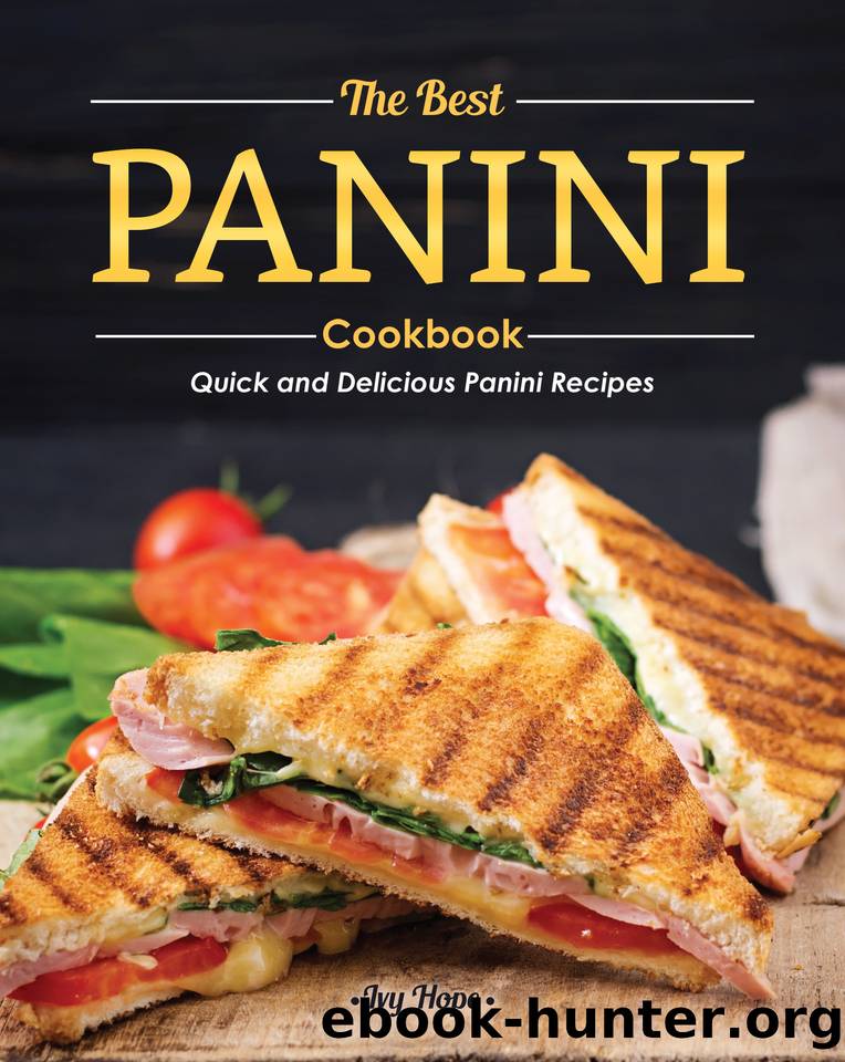 The Best Panini Cookbook: Quick and Delicious Panini Recipes by Hope Ivy