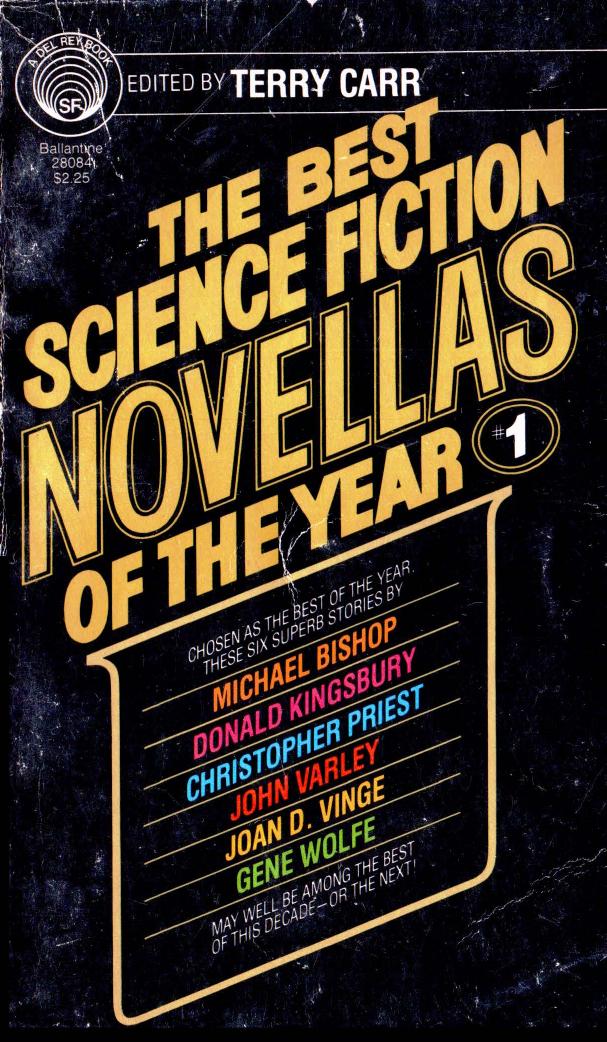The Best Science Fiction Novellas of the Year #1 (1979) by Terry Carr (Ed.)