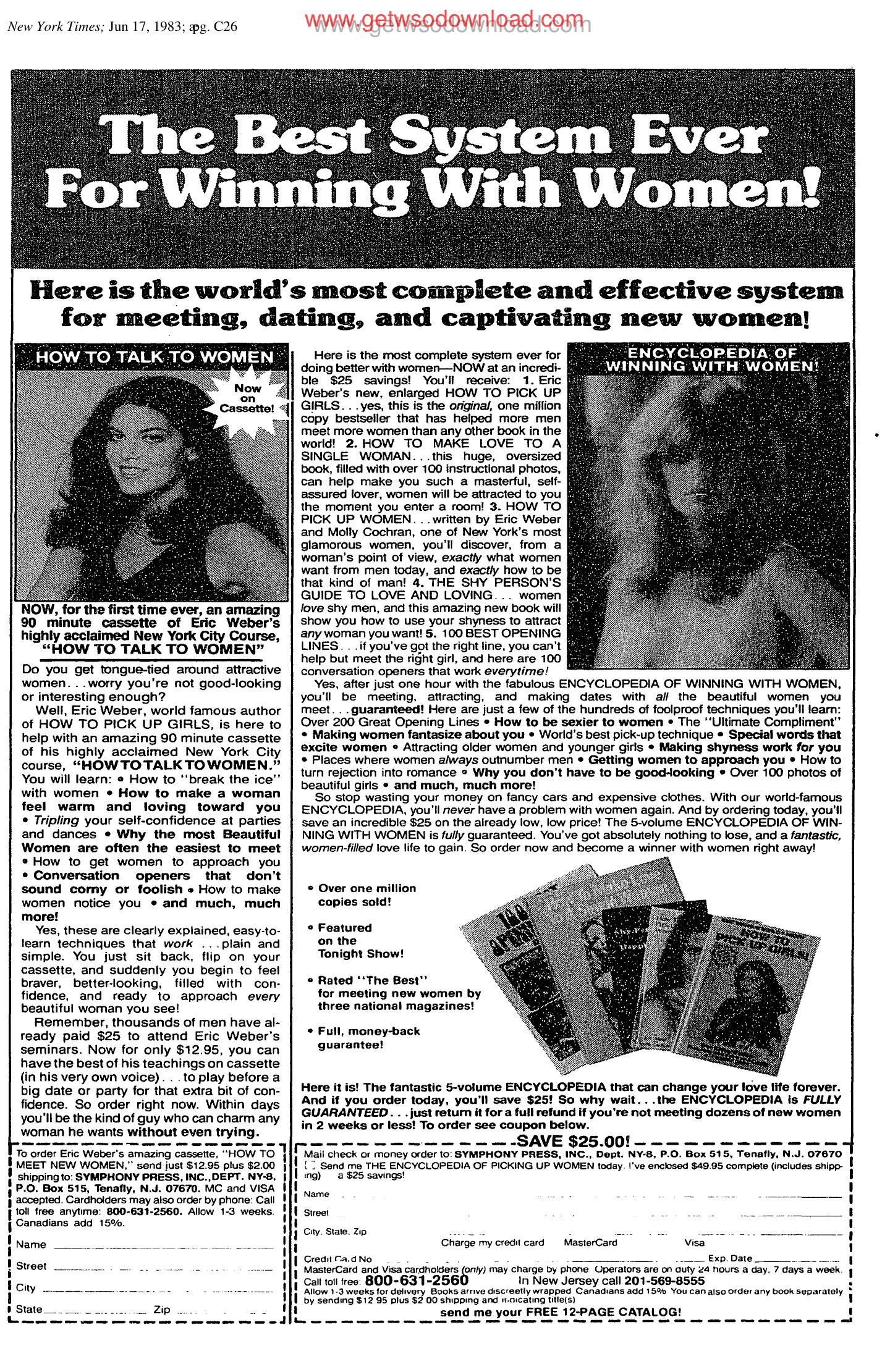 The Best System Ever for Winning with Women by Unknown